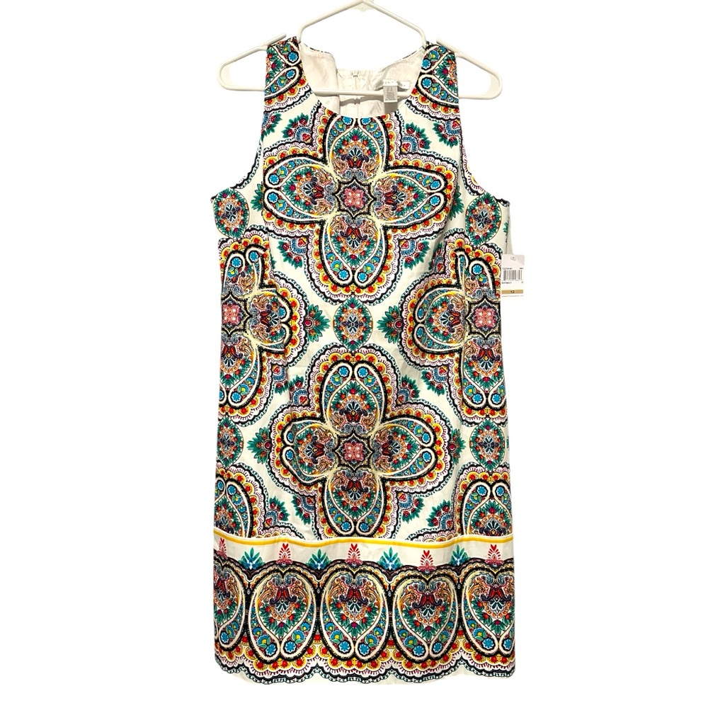 London Times NWT Sleeveless‎ Shift Mini Dress size 12